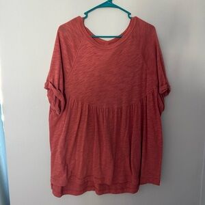 American Eagle Outfitters Coral Short Sleeve Tee